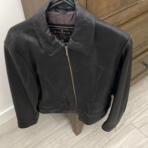 Soft Leather black Jacket from Express store size Medium